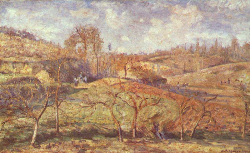 Camille Pissarro Marzsonne oil painting image